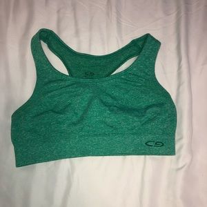 Cute green sports bra